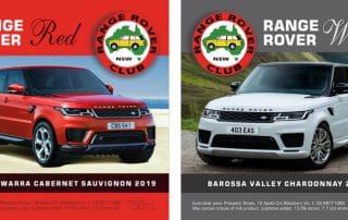 Range Rover Club Wine Labels